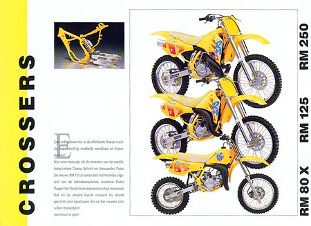 Suzuki '91 RM80X RM125 RM250 catalog